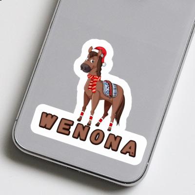 Christmas Horse Sticker Wenona Gift package Image