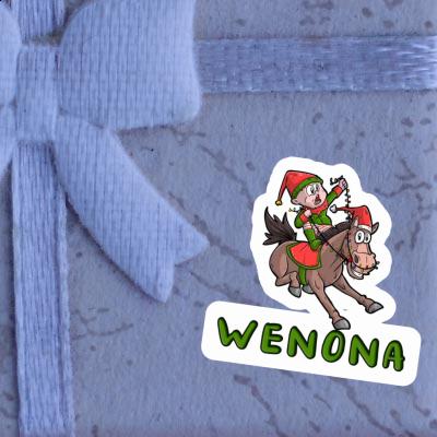 Weihnachtspferd Sticker Wenona Laptop Image