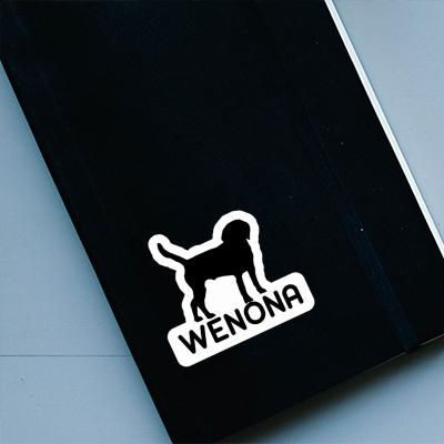 Hund Aufkleber Wenona Notebook Image