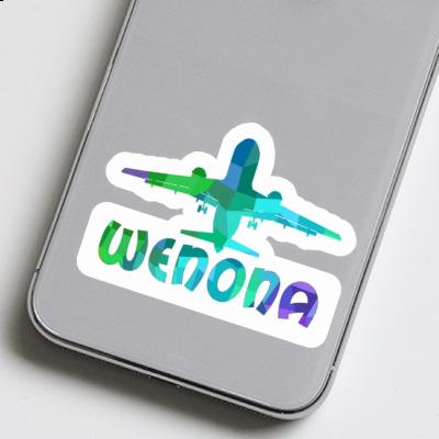 Jumbo-Jet Aufkleber Wenona Laptop Image