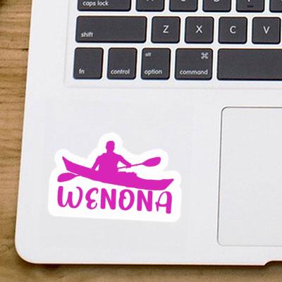 Kajakfahrer Sticker Wenona Laptop Image