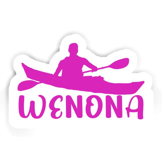 Kajakfahrer Sticker Wenona Notebook Image