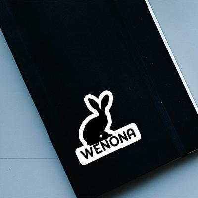 Wenona Autocollant Lapin Notebook Image