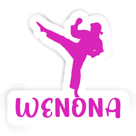 Karateka Sticker Wenona Laptop Image