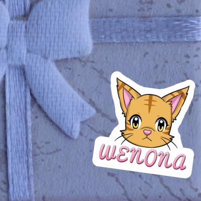 Wenona Autocollant Chat Notebook Image