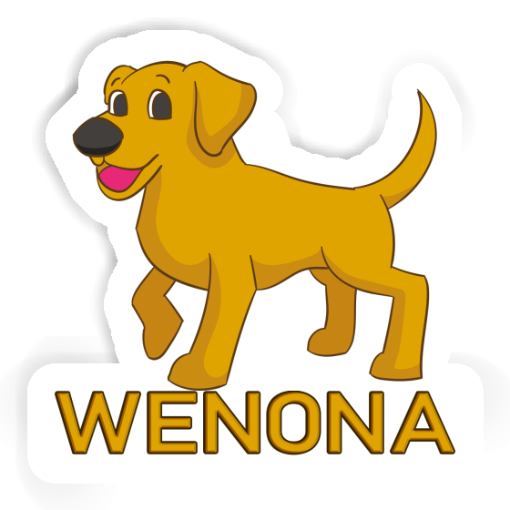 Autocollant Wenona Labrador Gift package Image