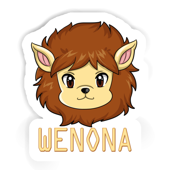 Autocollant Tête de lion Wenona Laptop Image
