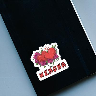 Heart Sticker Wenona Notebook Image