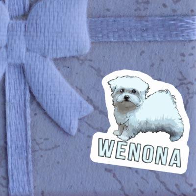 Malteserhund Sticker Wenona Notebook Image