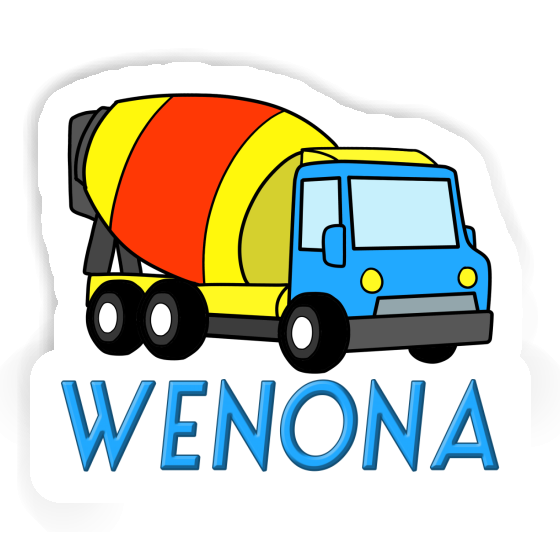 Wenona Sticker Mischer-LKW Notebook Image