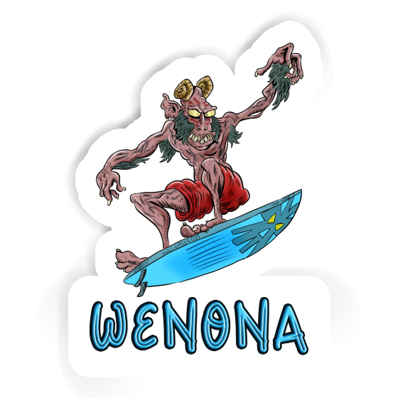 Surfeur Autocollant Wenona Laptop Image