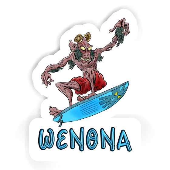 Wenona Sticker Surfer Image