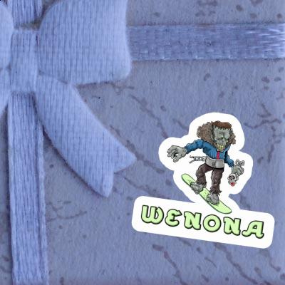 Snowboarder Sticker Wenona Image