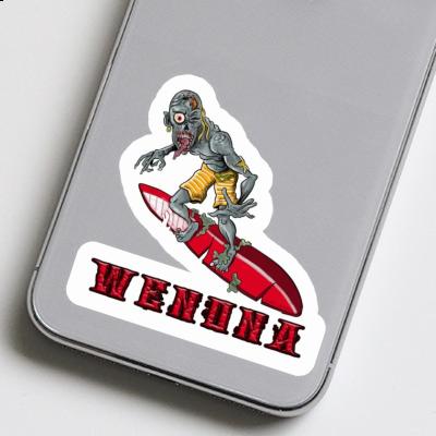 Surfer Sticker Wenona Laptop Image