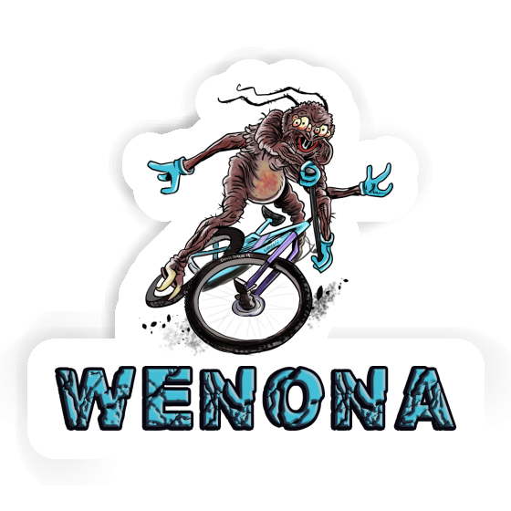 Biker Sticker Wenona Laptop Image