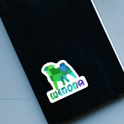 Sticker Wenona Pug Laptop Image