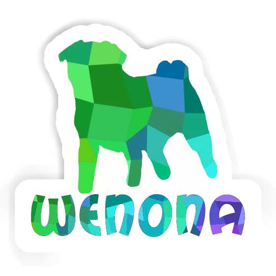 Sticker Wenona Pug Laptop Image