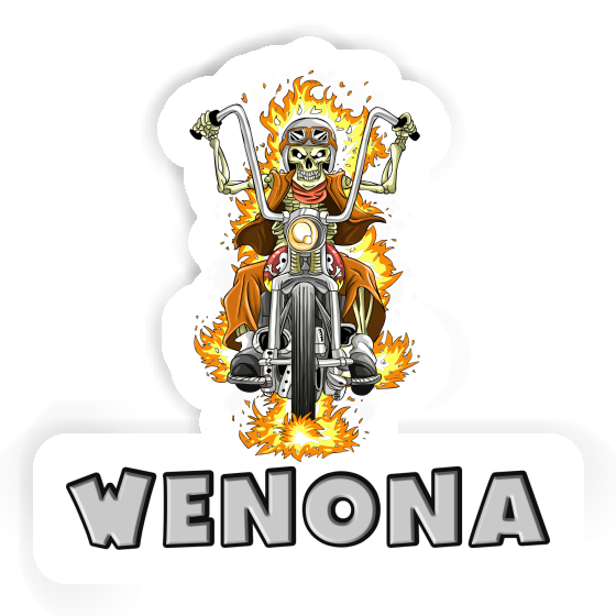 Motorcycle Rider Sticker Wenona Gift package Image