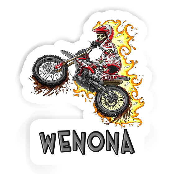 Wenona Autocollant Motocrossiste Notebook Image