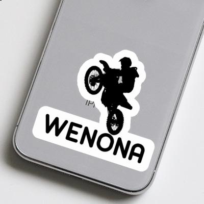 Motocross Rider Sticker Wenona Notebook Image