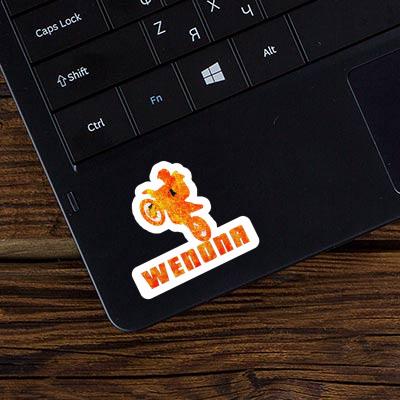 Motocross Rider Sticker Wenona Notebook Image