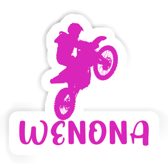 Wenona Autocollant Motocrossiste Notebook Image