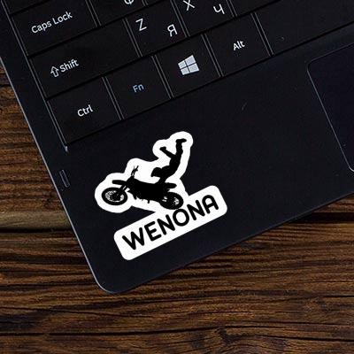 Wenona Sticker Motocross Rider Image
