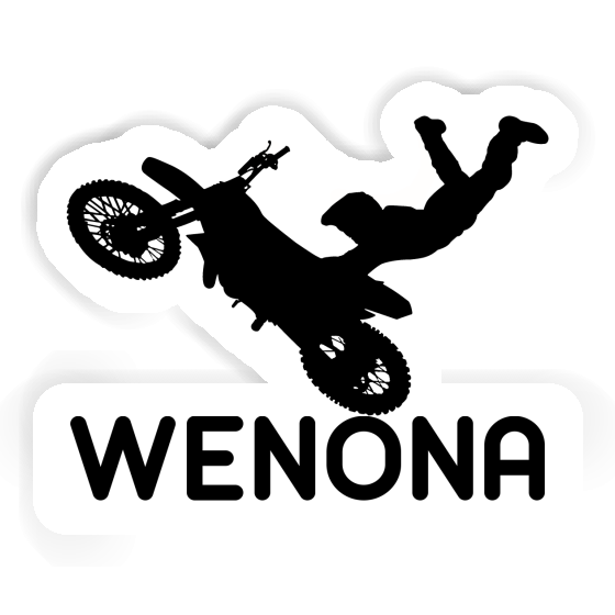 Autocollant Wenona Motocrossiste Notebook Image