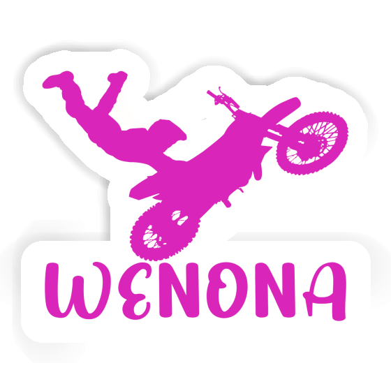 Aufkleber Motocross-Fahrer Wenona Laptop Image