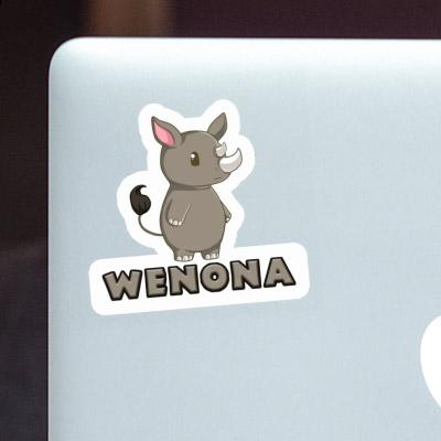 Sticker Rhino Wenona Notebook Image