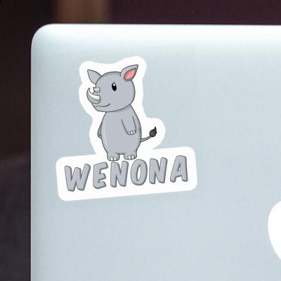Wenona Sticker Rhino Laptop Image