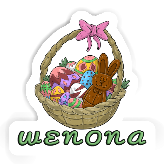 Easter basket Sticker Wenona Laptop Image