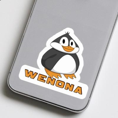 Sticker Fat Penguin Wenona Notebook Image