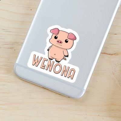 Piggy Sticker Wenona Notebook Image