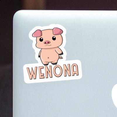 Piggy Sticker Wenona Laptop Image