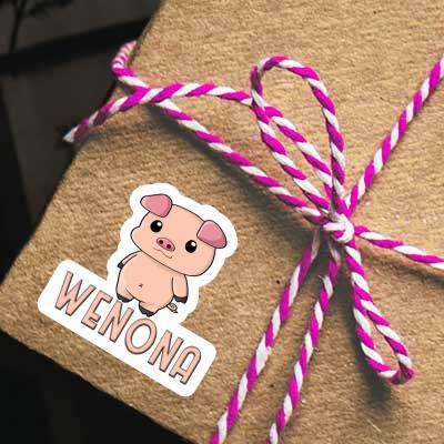 Piggy Sticker Wenona Notebook Image