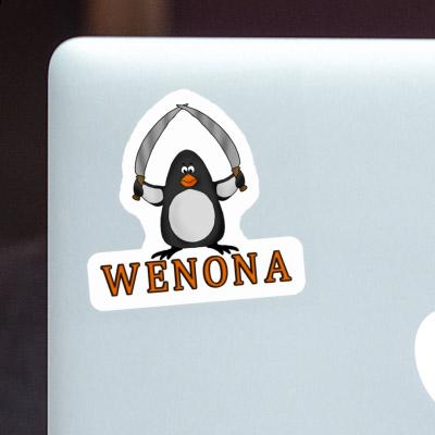 Wenona Autocollant Pingouin de combat Laptop Image
