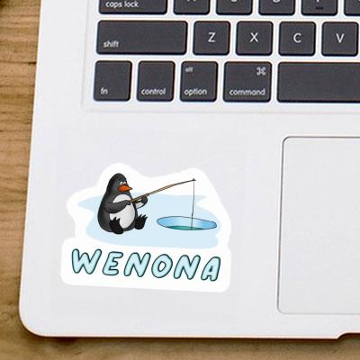Sticker Wenona Fishing Penguin Gift package Image