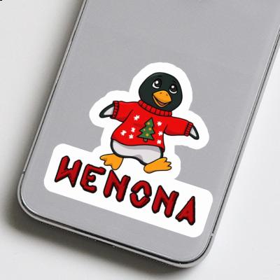 Sticker Wenona Christmas Penguin Gift package Image