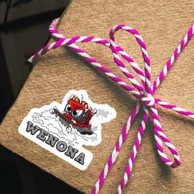Sticker Snow groomer Wenona Gift package Image
