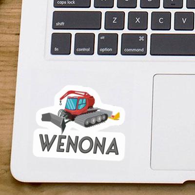 Wenona Sticker Snowcat Notebook Image