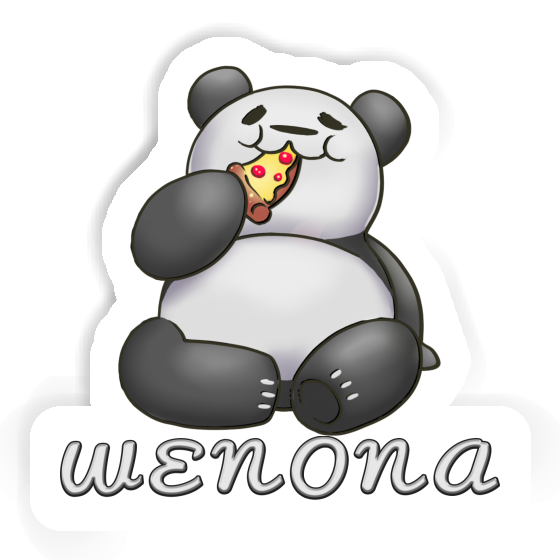 Sticker Pizza Panda Wenona Notebook Image