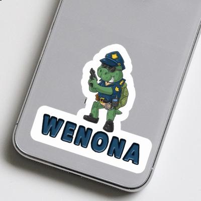 Agent Autocollant Wenona Laptop Image
