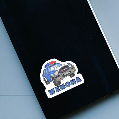 Sticker Police Car Wenona Notebook Image