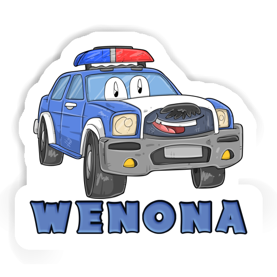 Voiture de police Autocollant Wenona Notebook Image