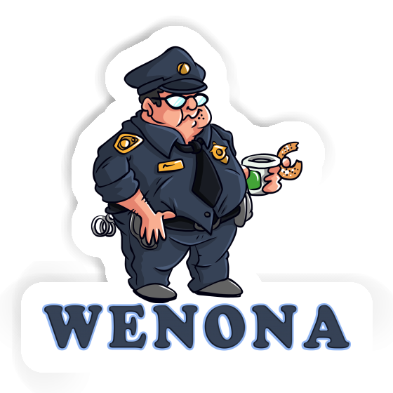 Policier Autocollant Wenona Notebook Image