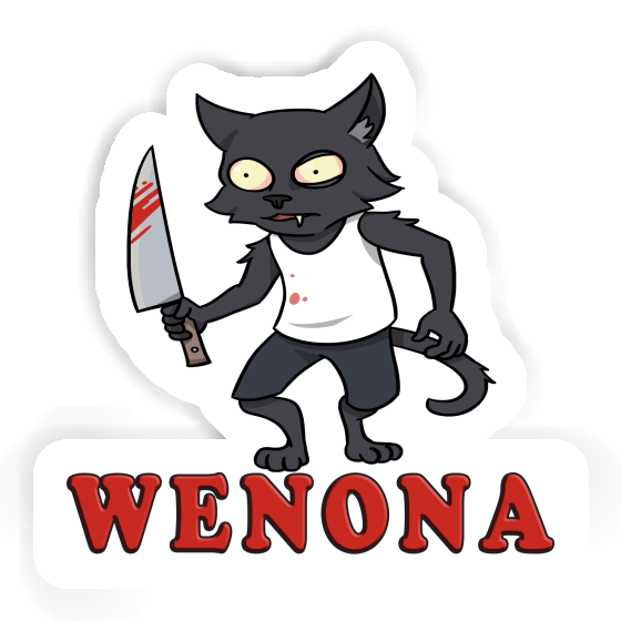 Sticker Wenona Psycho-Katze Laptop Image