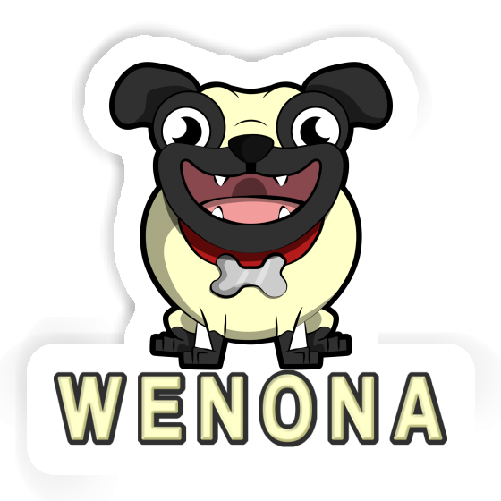 Pug Sticker Wenona Notebook Image