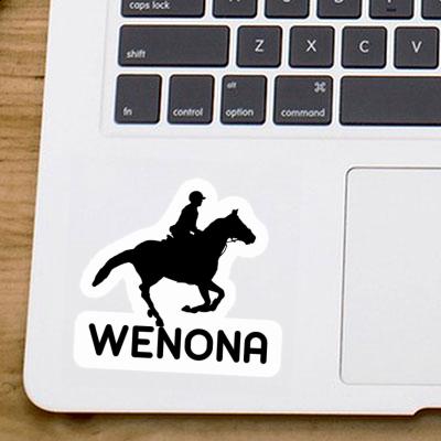 Horse Rider Sticker Wenona Laptop Image