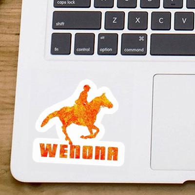 Sticker Horse Rider Wenona Laptop Image
